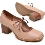 Sapato LISBOA - Nude e Chocolate - 400.55