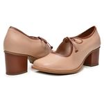 Sapato LISBOA - Nude e Chocolate - 400.55