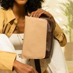 Bolsa RetrÔ - MOÓCA - Madeira e Nude