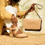 Bolsa RetrÔ - MOÓCA - Madeira e Nude
