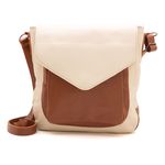 Bolsa RetrÔ - Off White e Chocolate - ANCESTRAL