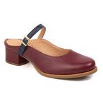 Mule RetrÔ - Chilli e Azul Marinho - SERENA