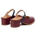 Mule RetrÔ - Chilli e Azul Marinho - SERENA