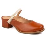 Mule RetrÔ - Telha e Off White - SERENA