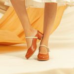 Mule RetrÔ - Telha e Off White - SERENA