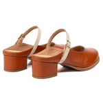 Mule RetrÔ - Telha e Off White - SERENA