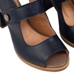 Peep Toe RetrÔ - Azul Marinho e Fendi - DESEJO