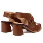 Peep Toe RetrÔ - Chocolate e Madeira - DESEJO