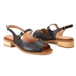 Sandália Rasteira - Preta - VERSO