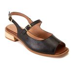 Sandália Rasteira - Preta - VERSO