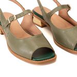 Sandália Rasteira - Sálvia - VERSO