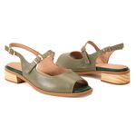Sandália Rasteira - Sálvia - VERSO