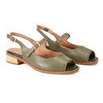 Sandália Rasteira - Sálvia - VERSO