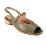 Sandália Rasteira - Sálvia - VERSO