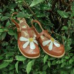 Sapatilha RetrÔ - Chocolate, Off White e Mostarda - JARDIM