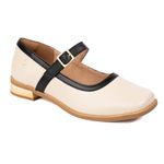 Sapatilha RetrÔ - Off White e Preto - TRANQUILIZAR