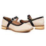 Sapatilha RetrÔ - Off White e Preto - TRANQUILIZAR