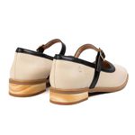 Sapatilha RetrÔ - Off White e Preto - TRANQUILIZAR