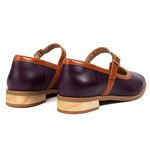 Sapatilha RetrÔ - Roxo e Telha - TRANQUILIZAR