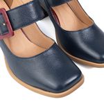 Sapato Boneca - Azul Marinho e Chilli - VINTAGE