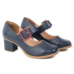 Sapato Boneca - Azul Marinho e Chilli - VINTAGE