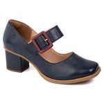 Sapato Boneca - Azul Marinho e Chilli - VINTAGE