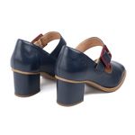 Sapato Boneca - Azul Marinho e Chilli - VINTAGE