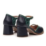 Sapato Boneca RetrÔ - Marinho e Verde Folha - AFETO
