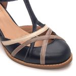 Sapato Boneca RetrÔ - Marinho, Fendi e Off White - LEVEZA