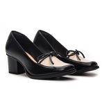 Sapato Boneca RetrÔ - Preto e Off White - INSPIRE