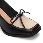 Sapato Boneca RetrÔ - Preto e Off White - INSPIRE