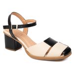 Sapato Boneca RetrÔ - Preto e Off White - UNIR