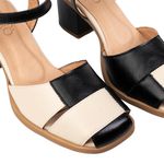 Sapato Boneca RetrÔ - Preto e Off White - UNIR