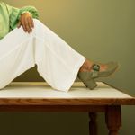 Sapato Boneca - Sálvia e Verde Folha - VINTAGE