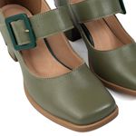 Sapato Boneca - Sálvia e Verde Folha - VINTAGE