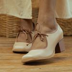 Sapato LISBOA - Nude e Chocolate - 400.55