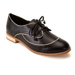 Sapato Oxford - Preto e Off White - HÍSTORIA