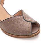 Peep Toe RetrÔ - Fendi e Petróleo - TRAÇOS