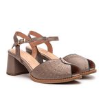 Peep Toe RetrÔ - Fendi e Petróleo - TRAÇOS