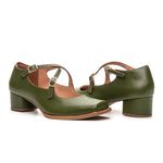 Sapato Boneca RetrÔ - Verde Cacto - MOMENTO
