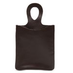 Lixeira de Carro de Couro Legítimo - Madeira