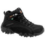 Coturno Adventure Masculino Em Couro Cor Preto- 429-5504-d