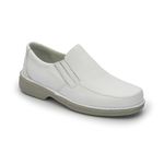 Sapato Masculino Conforto Em Couro Cor Branco Ref.1242-606