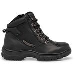 Bota Motociclista Extra Grande Em Couro Cor Preto-430-falcon