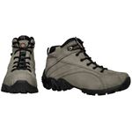 Coturno Adventure Masculino Em Couro Na Cor Chumbo-429-5504a