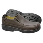 Sapato Conforto Em Couro Legitimo Na Cor Brown Ref.1097-16030