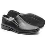 Sapato Linha Conforto Em Couro Na Cor Preto Ref. 577-2013