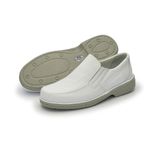 Sapato Masculino Conforto Em Couro Cor Branco Ref.1242-606