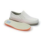 Sapato Masculino Conforto Em Couro Cor Branco Ref.1242-606