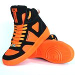 Tênis Cano Alto Sneakers Top Fitness Laranja